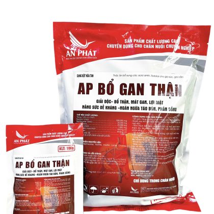 Bổ gan bổ thận cho vật nuôi AP- BỔ GAN THẬN giúp tăng cường đề kháng, tiêu hóa tốt