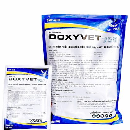 Kháng sinh phổ rộng DOXYVET 75S hàm lượng cao cho gia súc, gia cầm